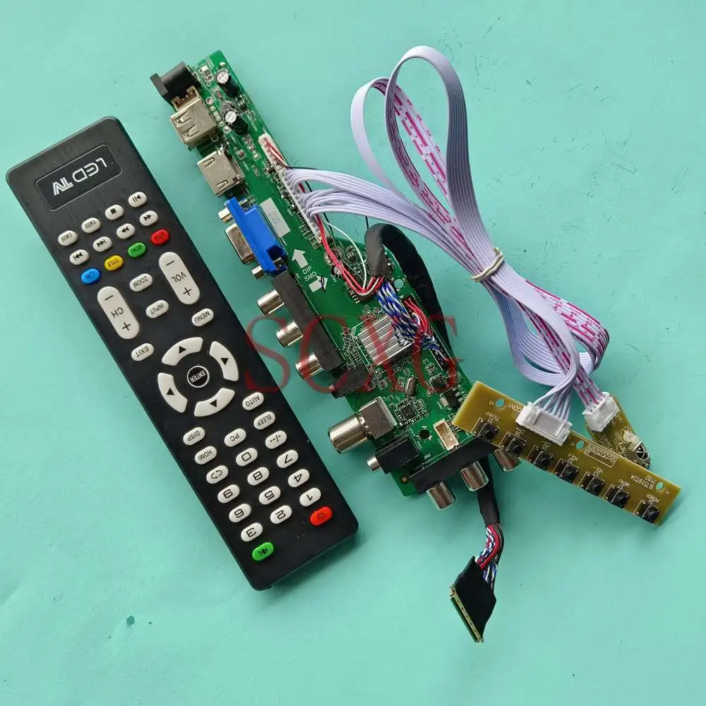 Fit B156XTT01.0 15.6" DVB Digital Signal 1366 768 LVDS 40 Pin VGA HDMI-Compatible USB AV LED LCD Screen Control Driver Board Kit
Fit B156XTT01.0 15.6" DVB Digital Signal 1366 768 LVDS 40 Pin VGA HDMI-Compatible USB AV LED LCD Screen Control Driver Board Kit
