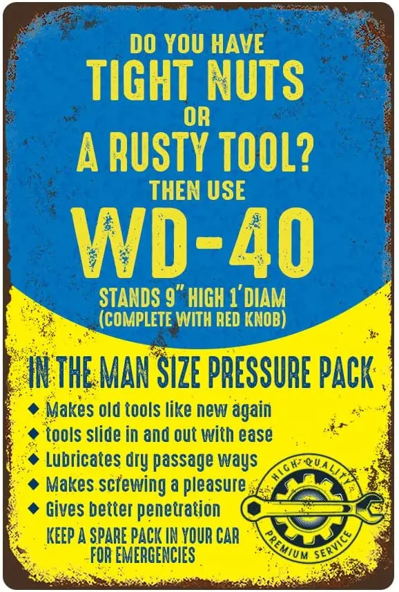 Funny Sarcastic Metal Tin Sign Do You Have Tight Nuts Or A Rusty ToolFor Garage Man Cave Home Vintage Wall Decor Retro Sign
Funny Sarcastic Metal Tin Sign Do You Have Tight Nuts Or A Rusty ToolFor Garage Man Cave Home Vintage Wall Decor Retro Sign