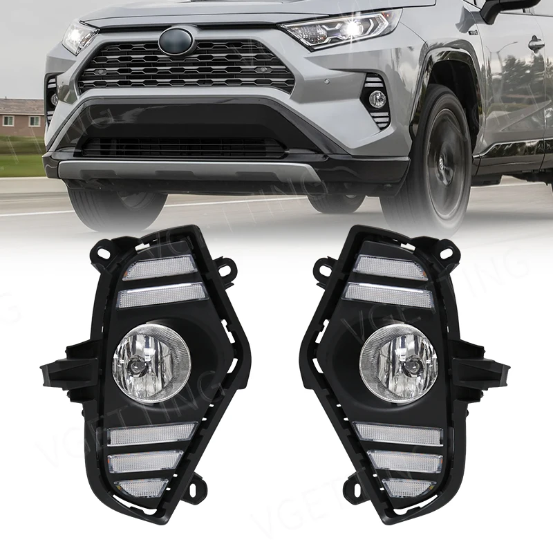 Светодиодные дневные ходовые огни для Toyota Rav4 2019 2020 2021, трехцветные Автомобильные дневные огни для вождения s с аксессуарами для сигнала поворота 
Светодиодные дневные ходовые огни для Toyota Rav4 2019 2020 2021, трехцветные Автомобильные дневные огни для вождения s с аксессуарами для сигнала поворота