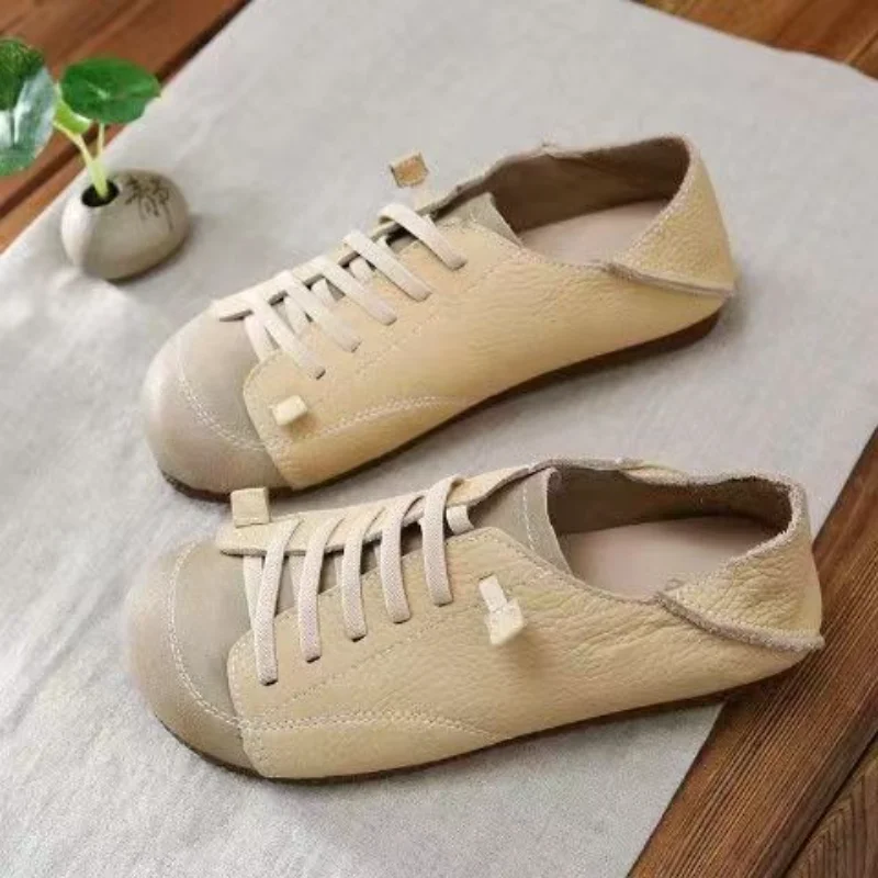 Moccasin Women's Shoes Half Slippers Flat Bottom Lace-Up Loafers Ladies Casual Outdoor Lazy Shoes Light Solid Color Flat Shoes
Moccasin Women's Shoes Half Slippers Flat Bottom Lace-Up Loafers Ladies Casual Outdoor Lazy Shoes Light Solid Color Flat Shoes