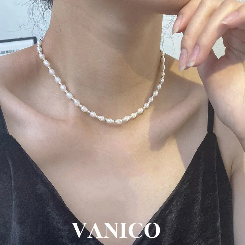 Pearl And Beaded Necklace Sterling Silver Dainty Freshwater Pearl 18K Gold Plated Bead Ball Chain Necklace Trendy Korean Jewelry
Pearl And Beaded Necklace Sterling Silver Dainty Freshwater Pearl 18K Gold Plated Bead Ball Chain Necklace Trendy Korean Jewelry