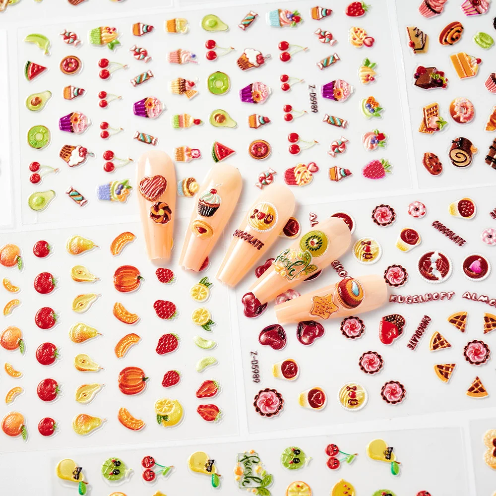 1 Sheet Fruit/Ice Cream/Cake Design 3D Nail Sticker Trasnfer Sliders Korea Kawaii Stickers Nail Art Decoration For Manicure S-1
1 Sheet Fruit/Ice Cream/Cake Design 3D Nail Sticker Trasnfer Sliders Korea Kawaii Stickers Nail Art Decoration For Manicure S-1