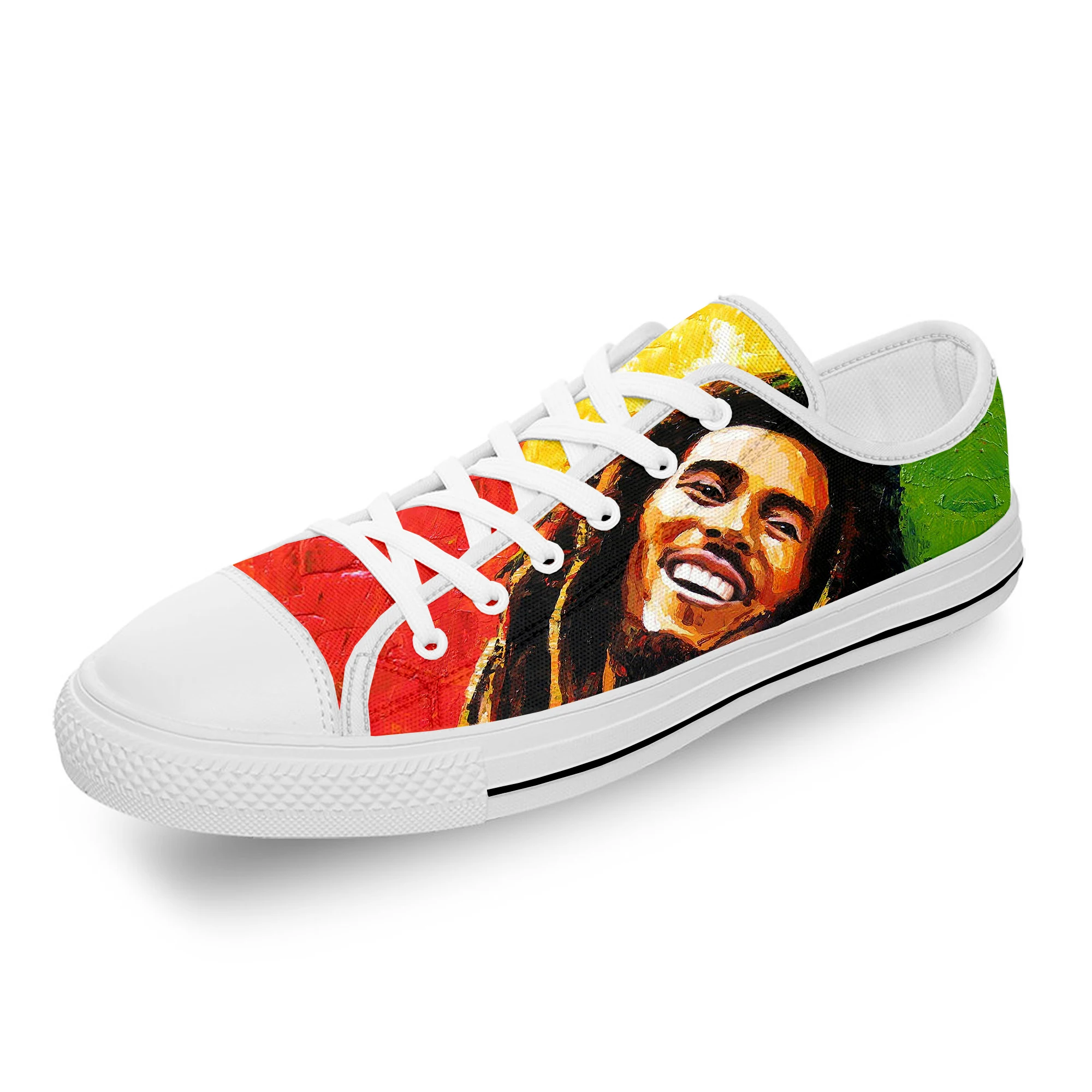 Bob Marley Reggae Star Music Rock Fashion Casual Sneakers Low Top Lightweight Breathable 3D Printed Men Women Canvas Shoes 
Bob Marley Reggae Star Music Rock Fashion Casual Sneakers Low Top Lightweight Breathable 3D Printed Men Women Canvas Shoes