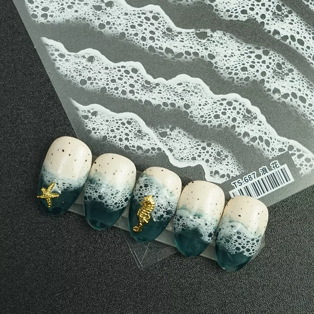 Nail Art Sea Story Series Wave 3D Engraved Decor Nail Water Cloud Stickers Decorations Diy Decals Design Japan Korean
Nail Art Sea Story Series Wave 3D Engraved Decor Nail Water Cloud Stickers Decorations Diy Decals Design Japan Korean