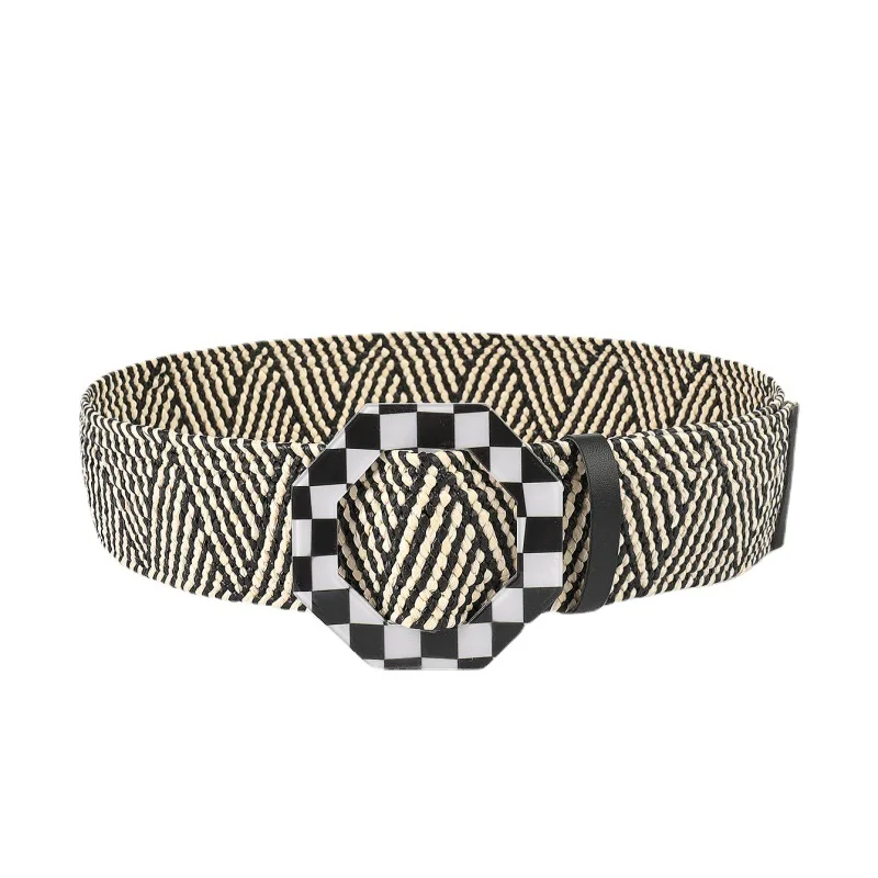 Summer Dress Casual Belts For Women White Elastic Women's Wide Belt Solid Color Bohemia Knit Multicolor Plaid 2022 Fashion
Summer Dress Casual Belts For Women White Elastic Women's Wide Belt Solid Color Bohemia Knit Multicolor Plaid 2022 Fashion