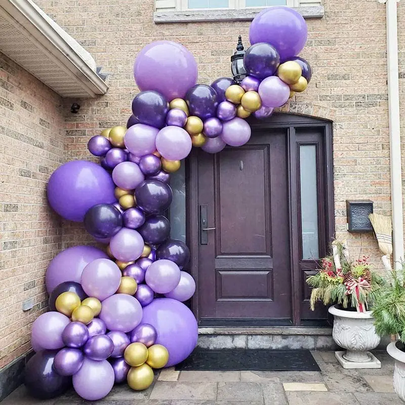 Sugoiti Lavender Violet Balloons Garland Arch Kit Dark Purple Light Purple Metallic Purple Metallic Gold 107PCS
Sugoiti Lavender Violet Balloons Garland Arch Kit Dark Purple Light Purple Metallic Purple Metallic Gold 107PCS