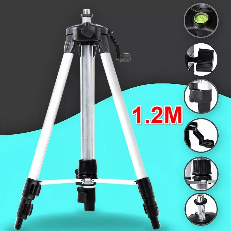 1.2M Laser Level Tripod Adjustable Height Thicken Aluminum Tripod Stand For Self leveling Tripod
1.2M Laser Level Tripod Adjustable Height Thicken Aluminum Tripod Stand For Self leveling Tripod