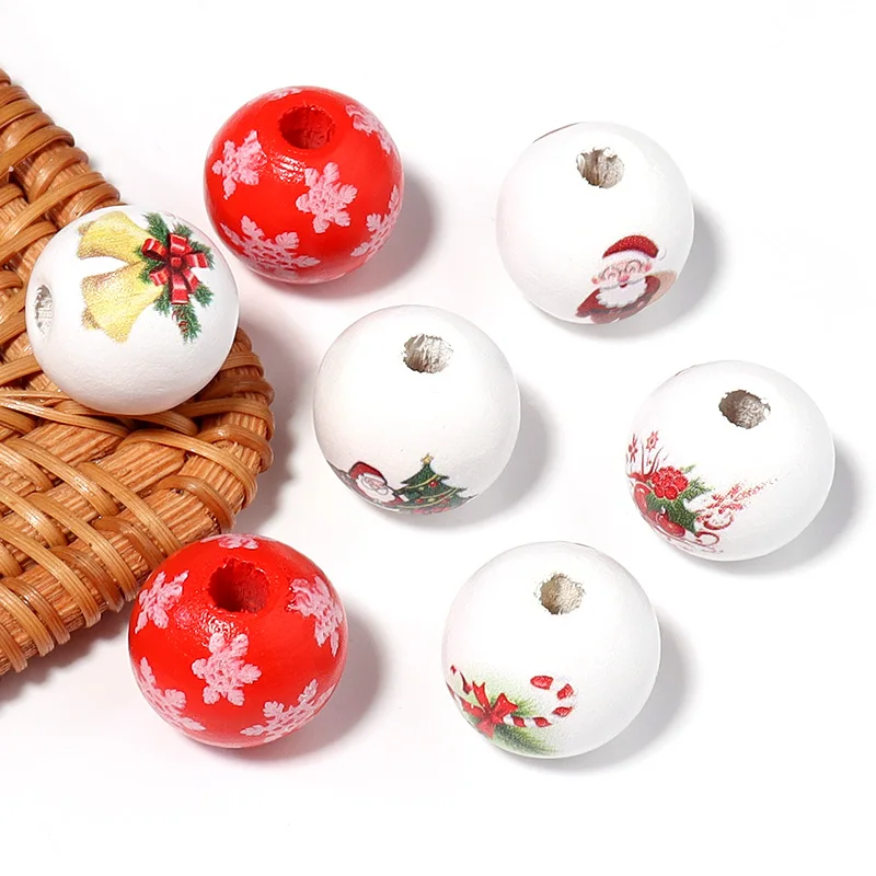 20pcs 16mm Christmas Natural Wooden Beads Snowflake Snowman Santa Claus Spacer Beads For Jewelry Making DIY Children Bracelet
20pcs 16mm Christmas Natural Wooden Beads Snowflake Snowman Santa Claus Spacer Beads For Jewelry Making DIY Children Bracelet