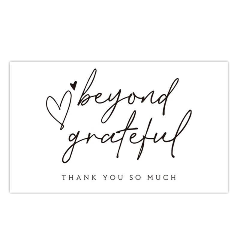 300Pcs Thank You Card Labels Beyond Grateful Card For Supporting My Small Business Decoration Gift Greeting Card
300Pcs Thank You Card Labels Beyond Grateful Card For Supporting My Small Business Decoration Gift Greeting Card