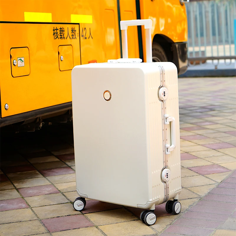 Trolley Aluminum Luggage Middle Size Travel Bags Multifunctional Men Kids Luggage Women Vintage Valise Voyage Bags WWH30XP
Trolley Aluminum Luggage Middle Size Travel Bags Multifunctional Men Kids Luggage Women Vintage Valise Voyage Bags WWH30XP