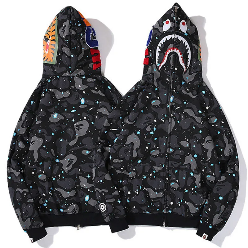 New Bape Shark Hoodies Men Women Casual Harajuku Hooded Coat Fashion Camouflage Sweatshirts Streetwear Hip Hop Jacket Sport
New Bape Shark Hoodies Men Women Casual Harajuku Hooded Coat Fashion Camouflage Sweatshirts Streetwear Hip Hop Jacket Sport