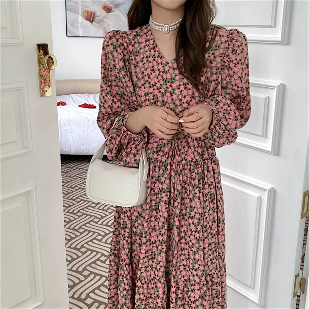 HziriP High Waist Florals Chiffon Women Maxi Dress V-Neck Printed 2022 Slim Puff Sleeve Spring Sweet Loose Fashion Vintage
HziriP High Waist Florals Chiffon Women Maxi Dress V-Neck Printed 2022 Slim Puff Sleeve Spring Sweet Loose Fashion Vintage