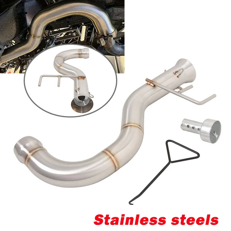 Delete Catalyst For Can-Am Spyder F3 2007-2023 Motorcycle Exhaust Mid Link Pipe Connect Stock Mufflers With DB Killer
Delete Catalyst For Can-Am Spyder F3 2007-2023 Motorcycle Exhaust Mid Link Pipe Connect Stock Mufflers With DB Killer