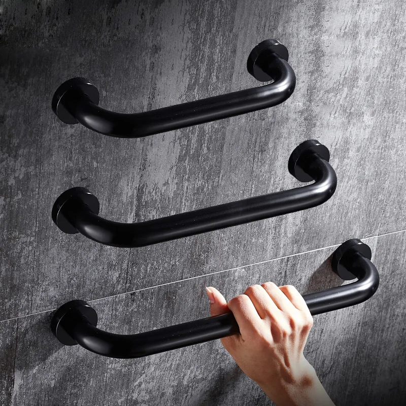 Black Grab Handle Handrails 30/40/50cm Mount Safety Bathroom Bar Wall Elder Aluminum Space Handle Grab Bar Anti-Slip Metal for
Black Grab Handle Handrails 30/40/50cm Mount Safety Bathroom Bar Wall Elder Aluminum Space Handle Grab Bar Anti-Slip Metal for