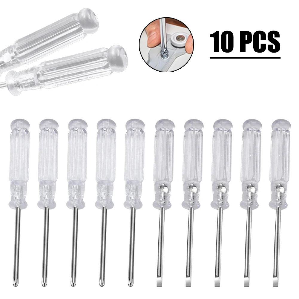 10Pcs 95mm Small Slotted Cross 45#steel Screwdrivers For Repair Disassemble Toys Small Items Hand Tools Accessories
10Pcs 95mm Small Slotted Cross 45#steel Screwdrivers For Repair Disassemble Toys Small Items Hand Tools Accessories