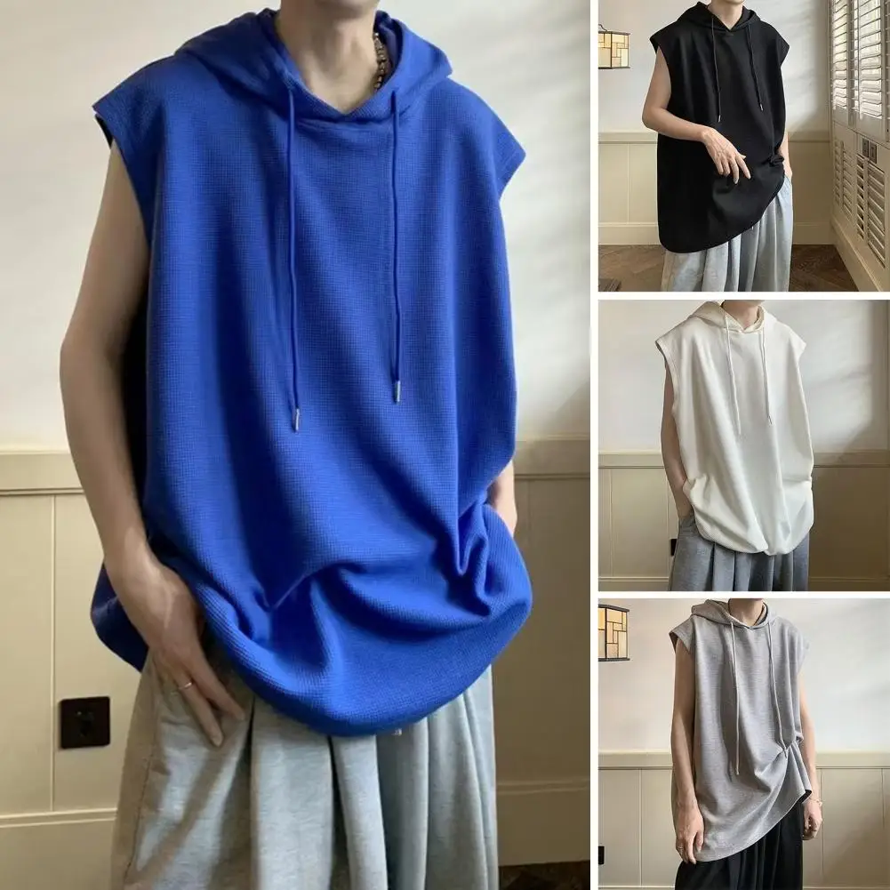 2023 Brsand New Men's Vest Sleeveless Tank Top For Male Solid Hooded Sweater Lace Up Topship Hop Men'S Sweatshirt Tshirt
2023 Brsand New Men's Vest Sleeveless Tank Top For Male Solid Hooded Sweater Lace Up Topship Hop Men'S Sweatshirt Tshirt