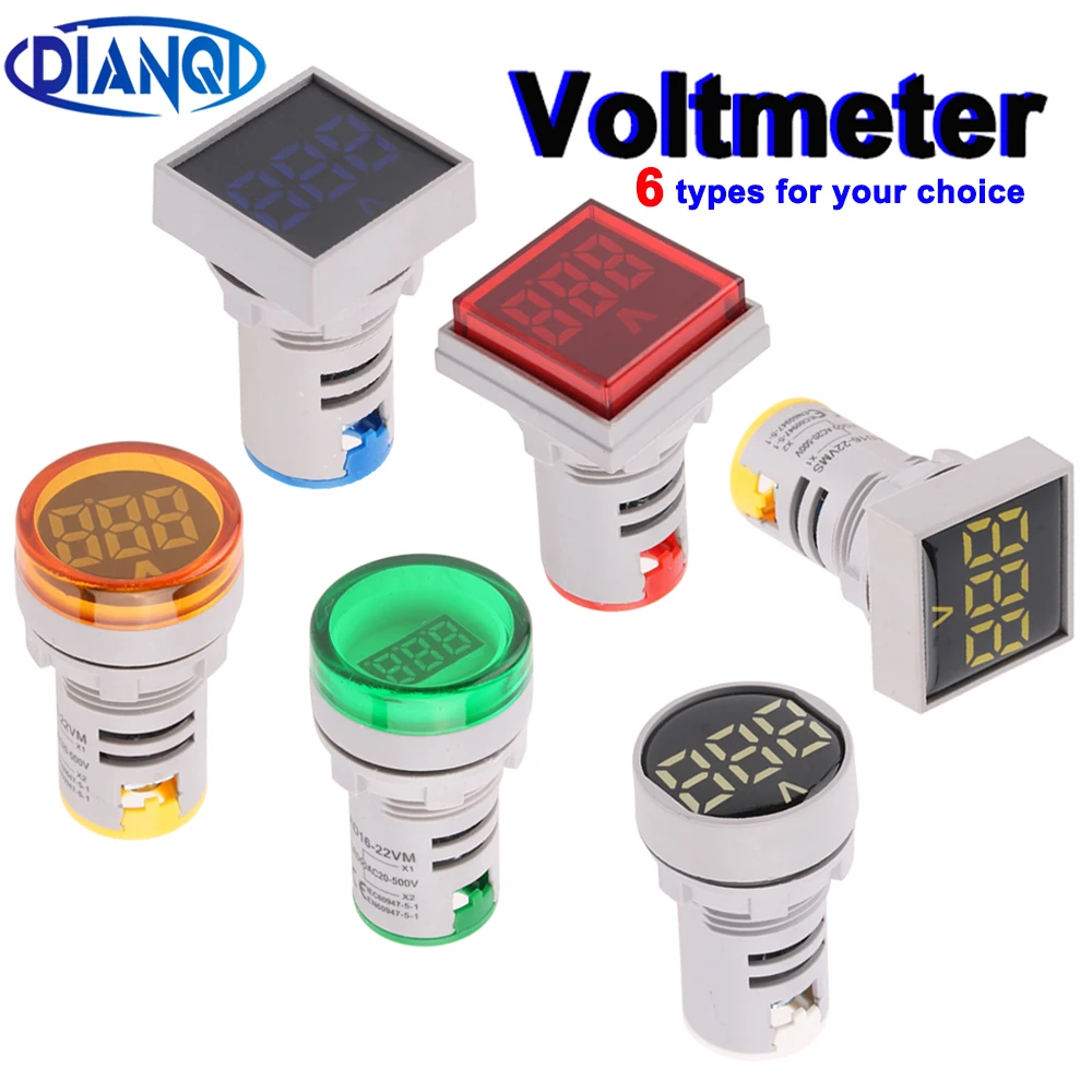1pc 22MM Digital Display Mini Voltmeter AC220V Round Square Panel Volt Voltage Tester Meter LED Signal Light Indicator Lamp Red
1pc 22MM Digital Display Mini Voltmeter AC220V Round Square Panel Volt Voltage Tester Meter LED Signal Light Indicator Lamp Red