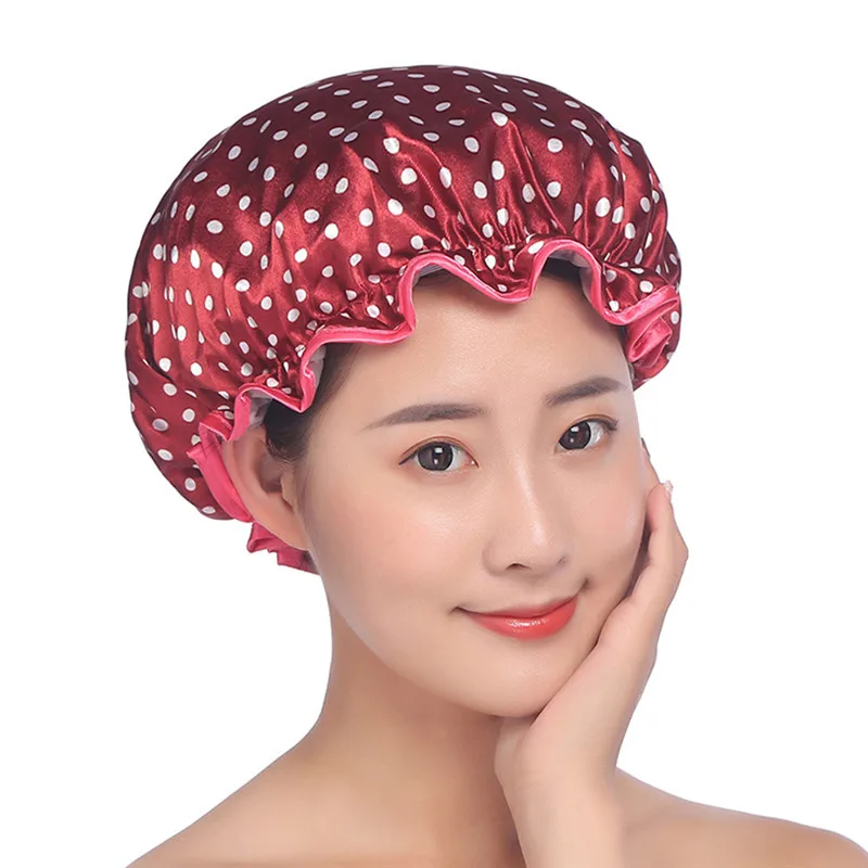 Shower Cap Hair Head Cover Satin Bonnet Sleeping Silk Bonnet for Female Women Night Sleep Cap with Wide Elastic Band
Shower Cap Hair Head Cover Satin Bonnet Sleeping Silk Bonnet for Female Women Night Sleep Cap with Wide Elastic Band