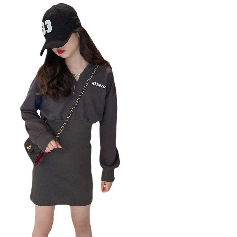 Girls dress autumn 2022 new children's clothing net red girl hooded sweater dress
Girls dress autumn 2022 new children's clothing net red girl hooded sweater dress