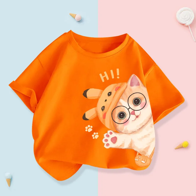 Summer Kids Clothes Cartoon Panda Rabbit Short Sleeve T Shirts Toddler Girls Tee Tops Cute Korean Children Teen Boys Outfits
Summer Kids Clothes Cartoon Panda Rabbit Short Sleeve T Shirts Toddler Girls Tee Tops Cute Korean Children Teen Boys Outfits