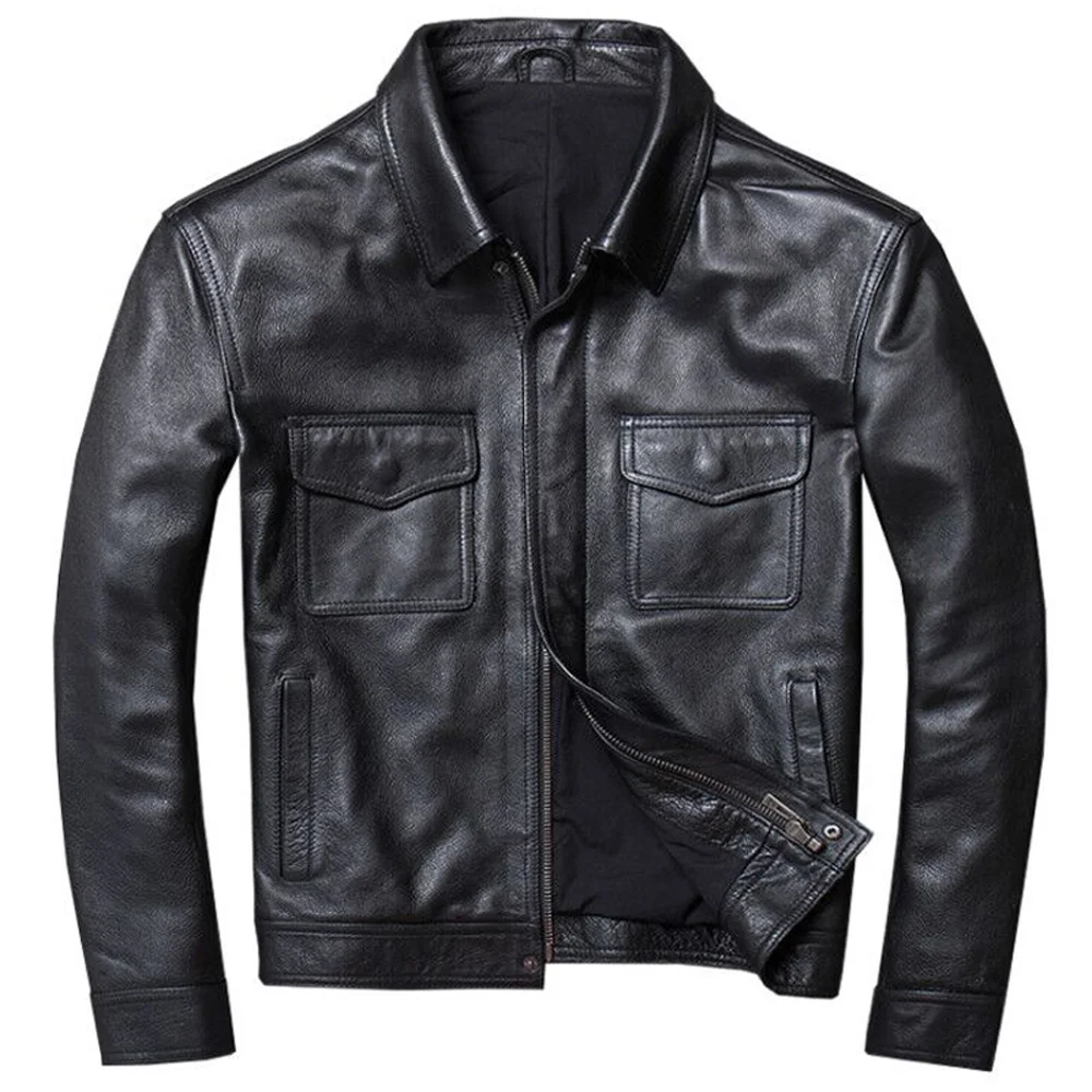 Мужская куртка из натуральной воловьей кожи, в стиле ретро, размеры до 4XL
Мужская куртка из натуральной воловьей кожи, в стиле ретро, размеры до 4XL