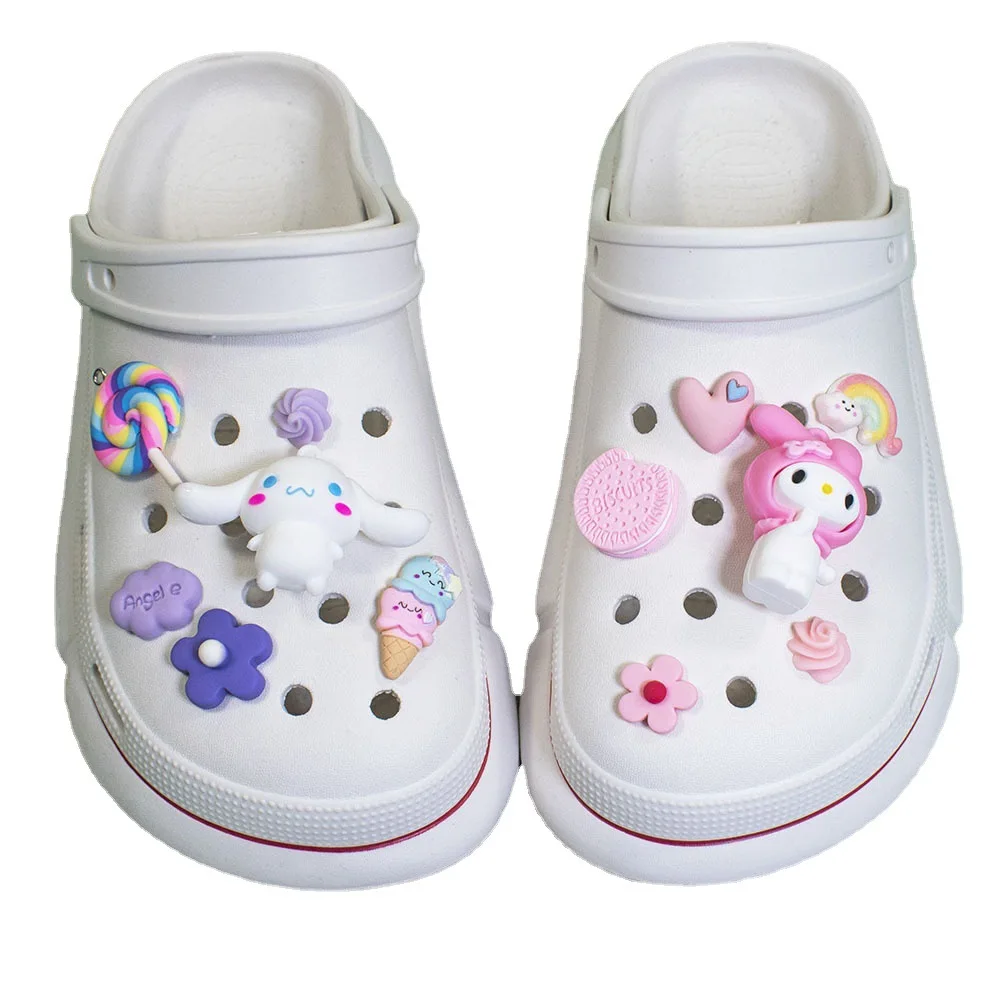 Sanrio Cartoon Accessories Shoe Cute Charms Buckle Anime Kuromi Cinnamoroll Hello Kitty Melody Pompompurin Cartoon Diy Girl Gift
Sanrio Cartoon Accessories Shoe Cute Charms Buckle Anime Kuromi Cinnamoroll Hello Kitty Melody Pompompurin Cartoon Diy Girl Gift