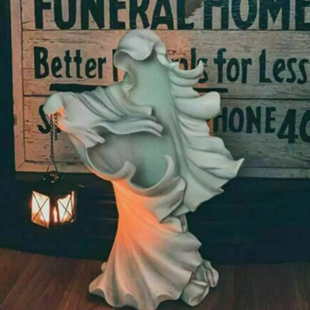 Halloween Witch Statue -Ghost Sculpture With Lantern Hell Messenger Scary Resin Crafts Halloween Light For Home Decor Supplies
Halloween Witch Statue -Ghost Sculpture With Lantern Hell Messenger Scary Resin Crafts Halloween Light For Home Decor Supplies