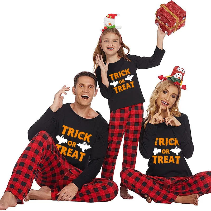 Halloween Family Matching Pajamas Trick Or Treat Happy Halloween Black Pajamas Set
Halloween Family Matching Pajamas Trick Or Treat Happy Halloween Black Pajamas Set