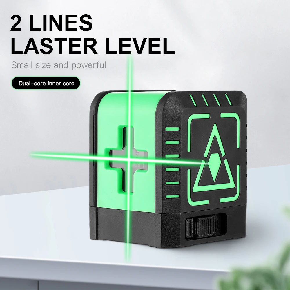 2 Lines Laser Level Cross Line Laser with Measuring Range 20M Self-Leveling (3 Degrees) Vertical & Horizontal Line Magnetic Base
2 Lines Laser Level Cross Line Laser with Measuring Range 20M Self-Leveling (3 Degrees) Vertical & Horizontal Line Magnetic Base