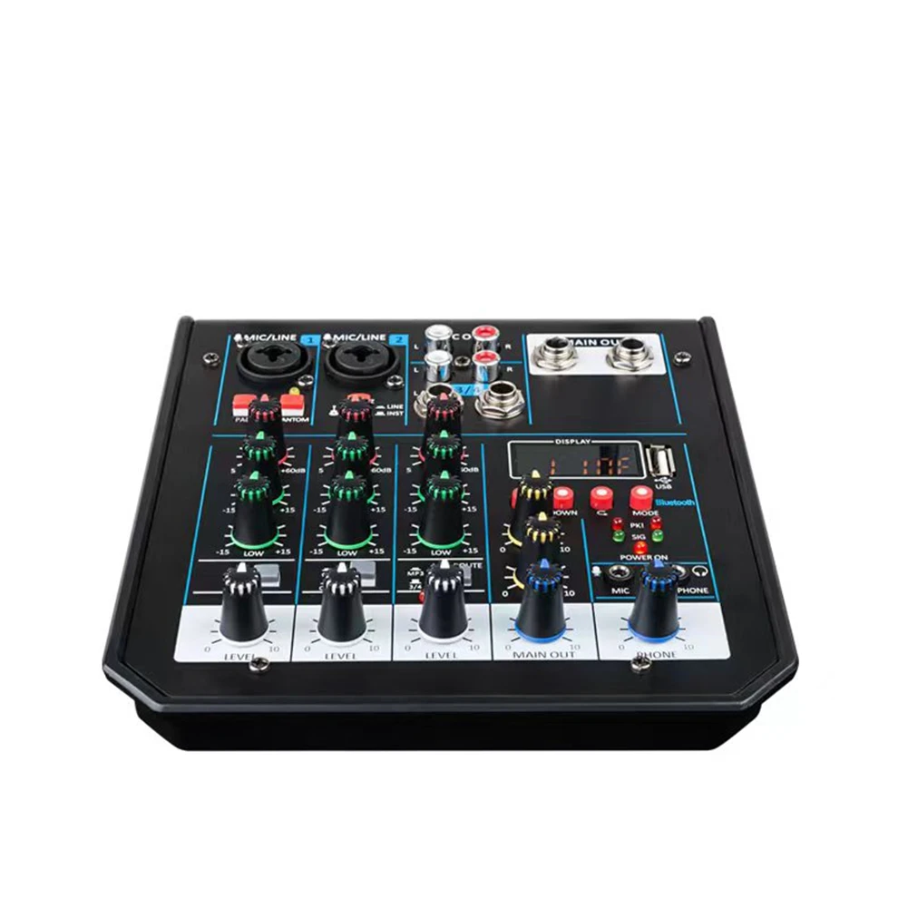 Professional Audio Mixer Bluetooth Mixer Mixing DJ Console with Reverb Effect for Home Karaoke USB Live Stage KTV
Professional Audio Mixer Bluetooth Mixer Mixing DJ Console with Reverb Effect for Home Karaoke USB Live Stage KTV