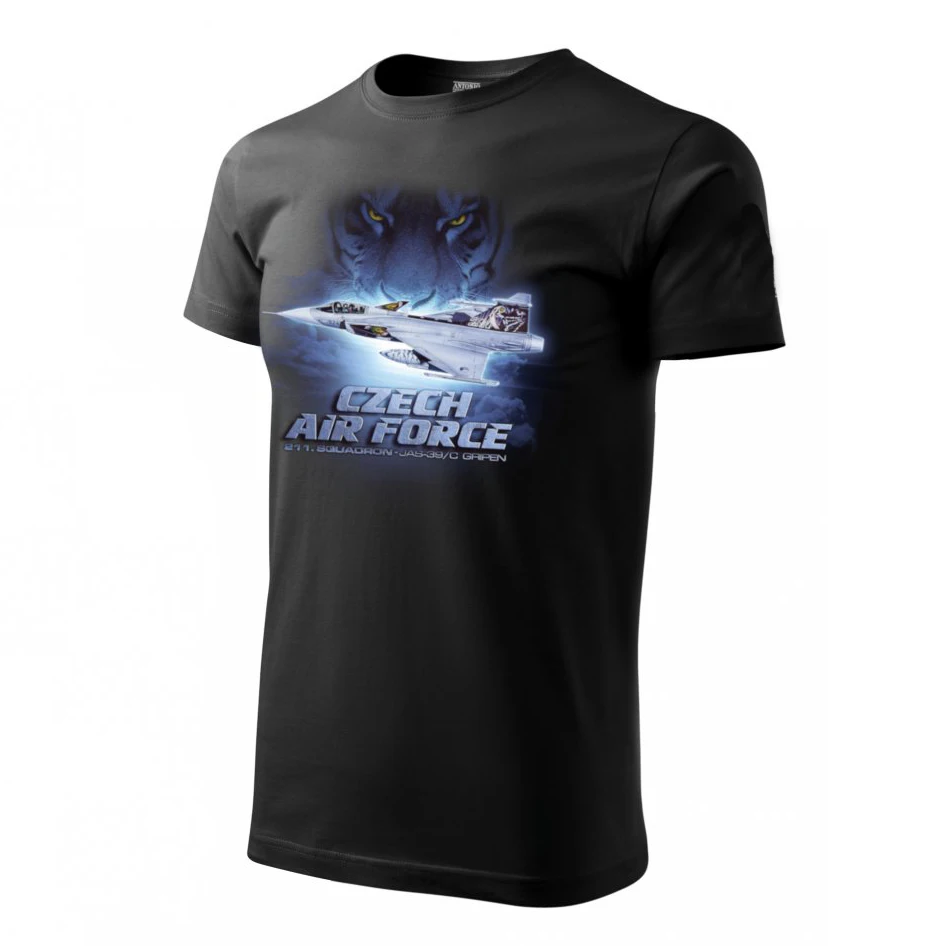 Czech Air Force JAS-39/C Gripen Fighter T Shirt New 100% Cotton Short Sleeve O-Neck T-shirt Casual Mens Top 
Czech Air Force JAS-39/C Gripen Fighter T Shirt New 100% Cotton Short Sleeve O-Neck T-shirt Casual Mens Top