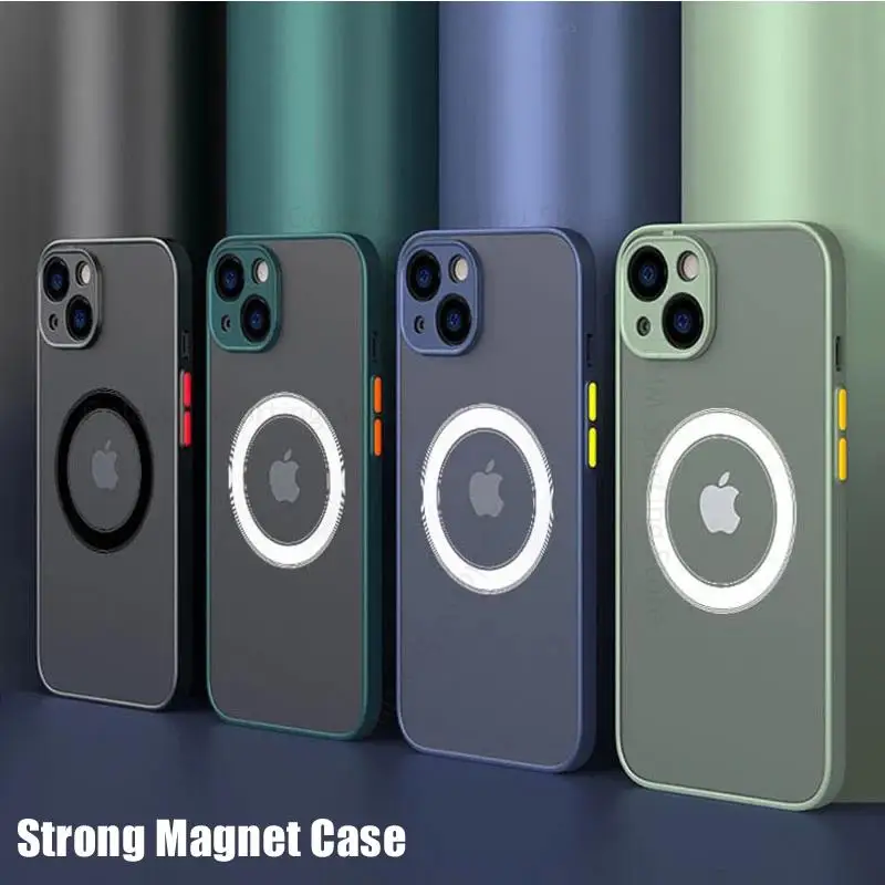 For Magsafe Magnet Case For iPhone 13 Pro Max Matte Magsafing Case For Apple 11 12 Pro Max Frosted Hard PC Lens Protective Cover
For Magsafe Magnet Case For iPhone 13 Pro Max Matte Magsafing Case For Apple 11 12 Pro Max Frosted Hard PC Lens Protective Cover