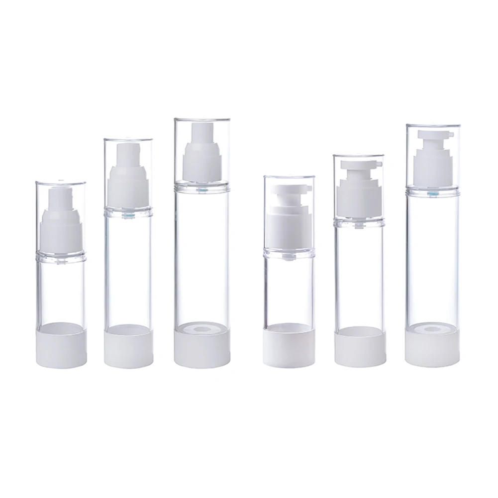 100ml 30ml 50ml Empty Plastic Cosmetic Bottle Travel Liquid Bottles Transparent Airless Pump Vacuum Toiletries Storage Container
100ml 30ml 50ml Empty Plastic Cosmetic Bottle Travel Liquid Bottles Transparent Airless Pump Vacuum Toiletries Storage Container