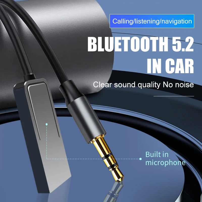 Wireless Bluetooth 5.2 Receiver Adapter Car Speaker 3.5mm Jack Aux Audio Music Dongle for Car Bluetooth Transmitter
Wireless Bluetooth 5.2 Receiver Adapter Car Speaker 3.5mm Jack Aux Audio Music Dongle for Car Bluetooth Transmitter
