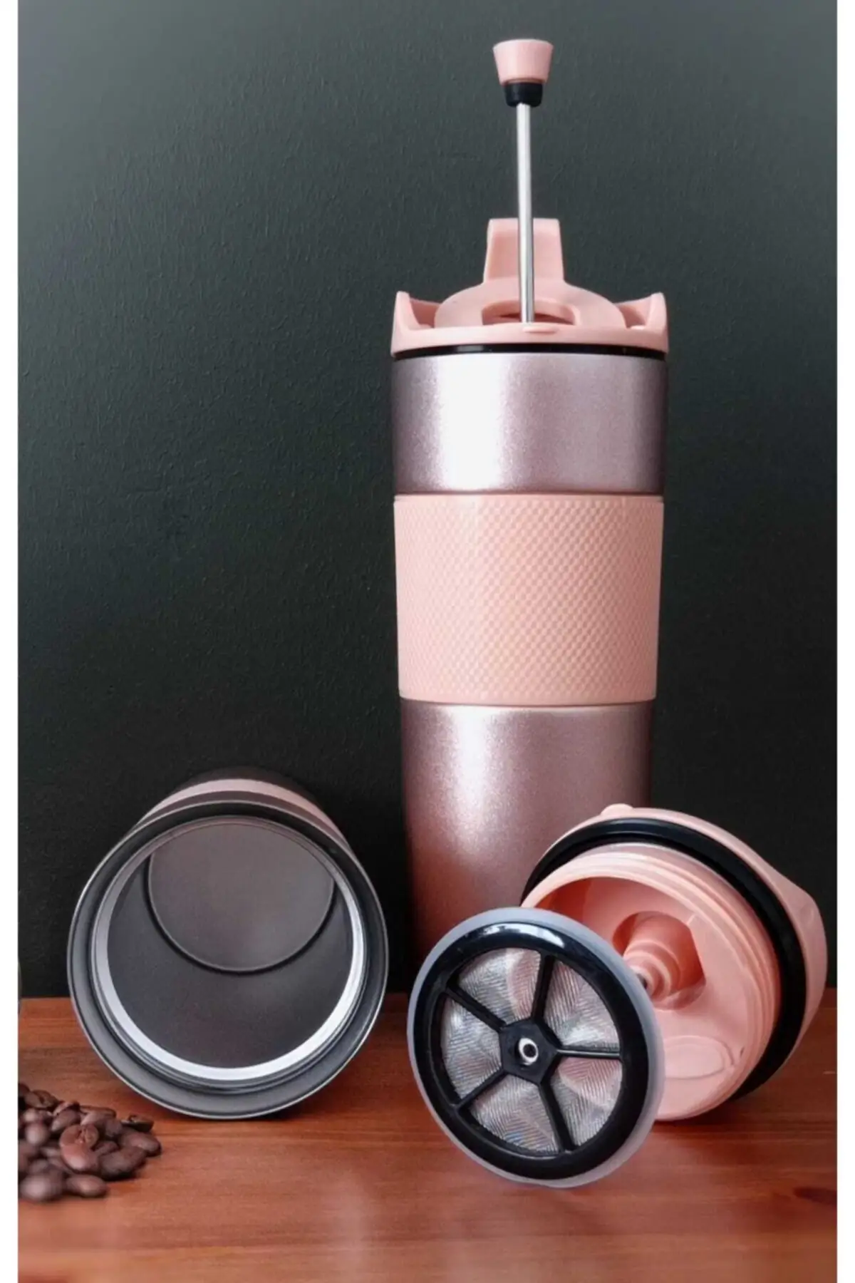 Home French Press Thermos Mug 450 ml Coffee Tea Powder Pink Stainless Steel, Heat Insulation, Running, hiking, Camping, Tent, Picnic, Healthy
Home French Press Thermos Mug 450 ml Coffee Tea Powder Pink Stainless Steel, Heat Insulation, Running, hiking, Camping, Tent, Picnic, Healthy
