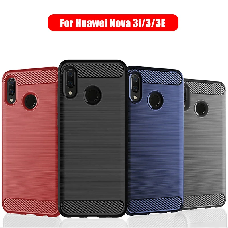 Case for Huawei Nova 3/Nova 3i/Nova 3E, TPU Silicone Soft Case Cover Black Blue Red
Case for Huawei Nova 3/Nova 3i/Nova 3E, TPU Silicone Soft Case Cover Black Blue Red