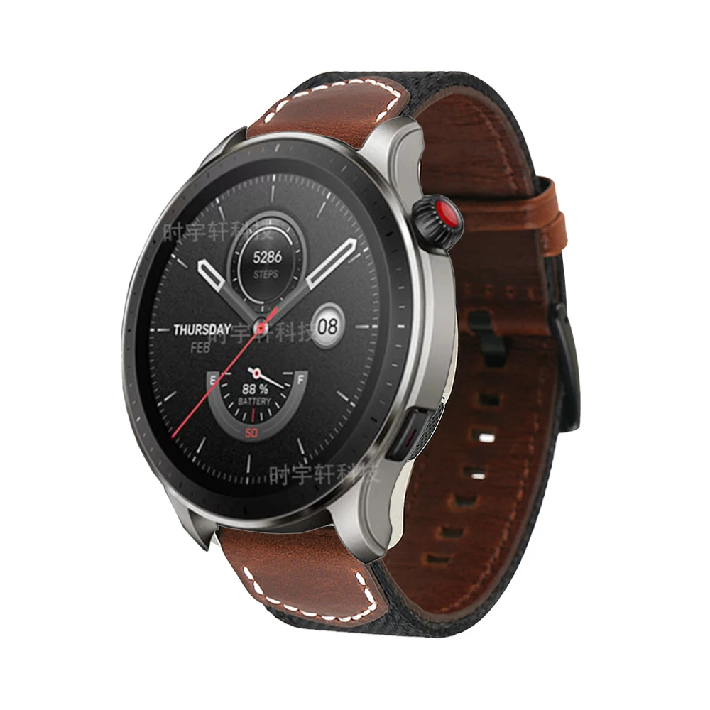 Ремешок GTR4 для Huami Amazfit GTR3 Pro, кожаный нейлоновый браслет для часов Amazfit Pace/Stratos/GTR 47 мм/GTR 4 3 2 2E, 22 мм
Ремешок GTR4 для Huami Amazfit GTR3 Pro, кожаный нейлоновый браслет для часов Amazfit Pace/Stratos/GTR 47 мм/GTR 4 3 2 2E, 22 мм