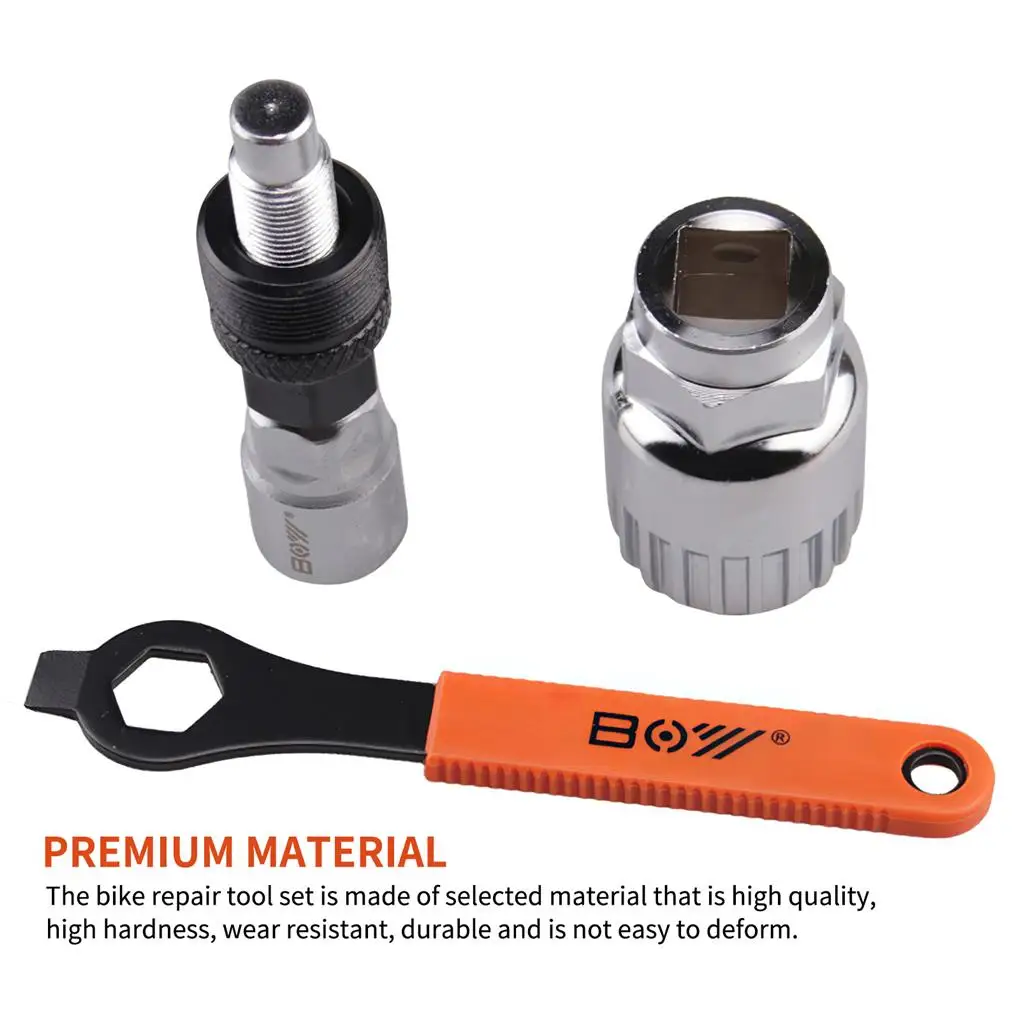Bicycle Repair Kit Multifunctional Bicycle Removal Tool Kit Bike Maintenance Tool Set for Bicycles Mountain Bikes Road Bikes
Bicycle Repair Kit Multifunctional Bicycle Removal Tool Kit Bike Maintenance Tool Set for Bicycles Mountain Bikes Road Bikes