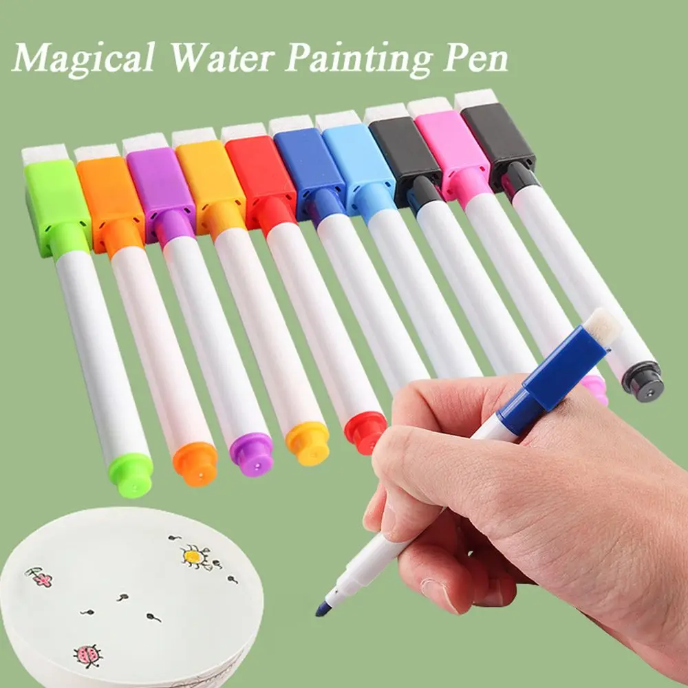 Toys Colorful Mark Water Drawing Doodle Pen Erasable Floating Pen Whiteboard Markers Magical Water Painting Pen
Toys Colorful Mark Water Drawing Doodle Pen Erasable Floating Pen Whiteboard Markers Magical Water Painting Pen