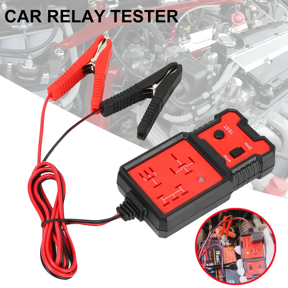 

Voltage Tester Car Relay Tester Automotive Electronic Relay Tester 12V LED Indicator Light Car Battery Checker Diagnostic Tools