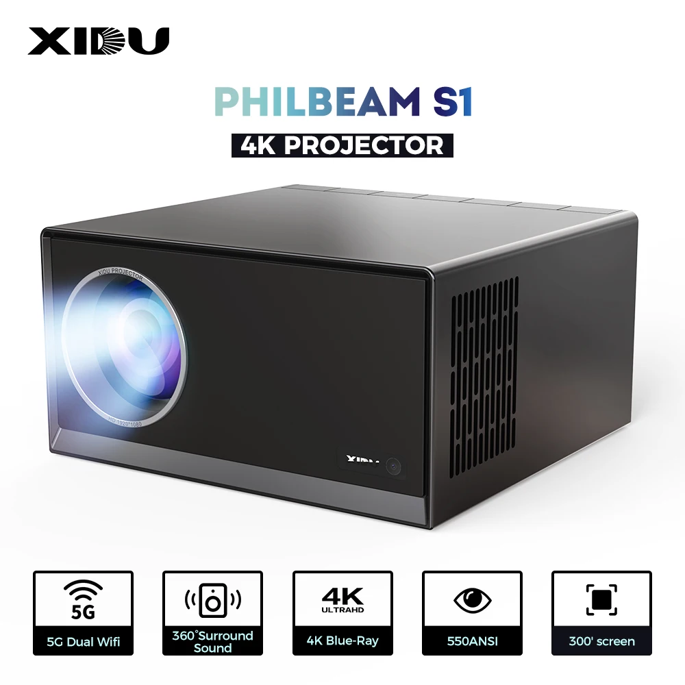 XIDU Projector Full Hd Native 1080P 12000 Lumens 4K Android 9.0 Bluetooth 5.0 4D Keystone 5G WiFi Daylight Outdoor Home Theater
XIDU Projector Full Hd Native 1080P 12000 Lumens 4K Android 9.0 Bluetooth 5.0 4D Keystone 5G WiFi Daylight Outdoor Home Theater