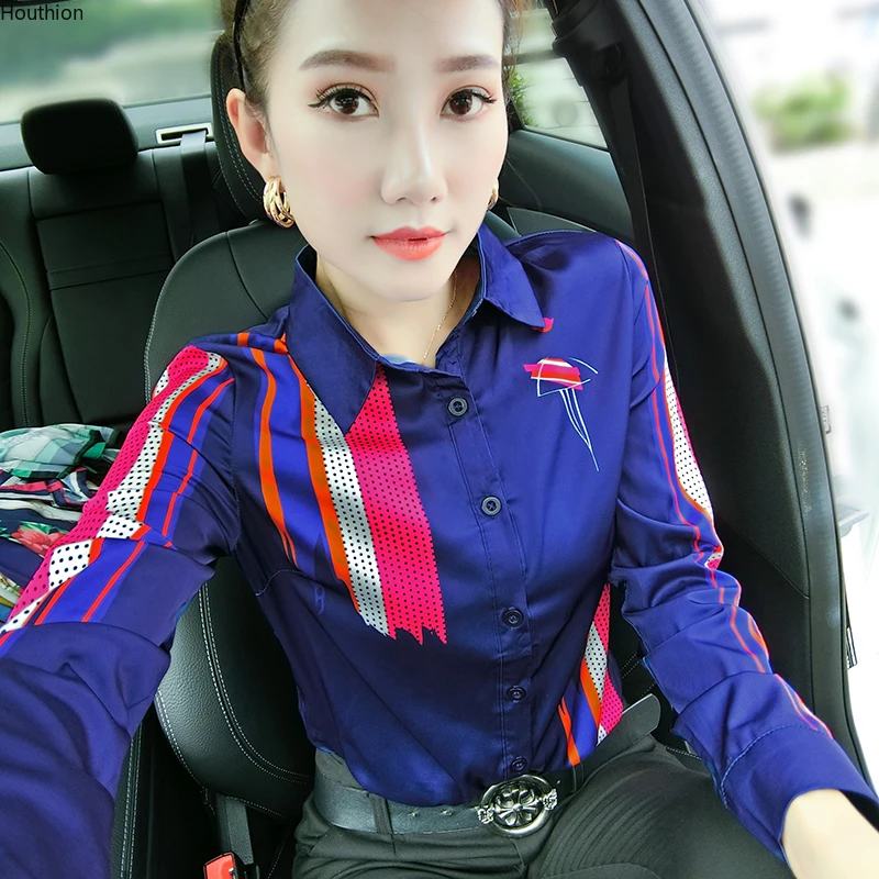 Summer New Women's Blouses Polo Shirt Long Sleeve Top Printed Girl Chiffon Casual Fashion Spring Female Clothing Houthion
Summer New Women's Blouses Polo Shirt Long Sleeve Top Printed Girl Chiffon Casual Fashion Spring Female Clothing Houthion