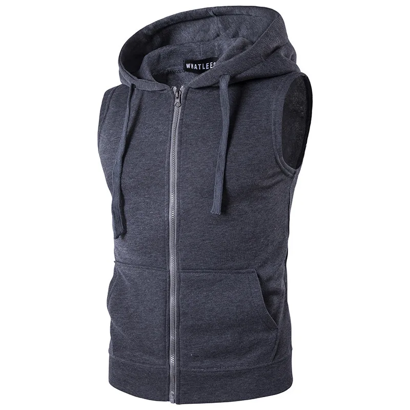 Casual Zip 2021 Color Vest Top Sweatshirt Autumn Waistcoats Mens Hoodies Hooded Jacket Solid Cotton Summer Sleeveless
Casual Zip 2021 Color Vest Top Sweatshirt Autumn Waistcoats Mens Hoodies Hooded Jacket Solid Cotton Summer Sleeveless