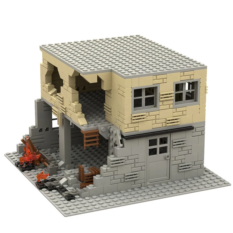 Military Series World War II Ruined Building Battle Scene Training Base MOC Model Building Blocks Bricks Toys Gifts
Military Series World War II Ruined Building Battle Scene Training Base MOC Model Building Blocks Bricks Toys Gifts