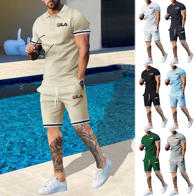 Hot Sale New Summer Men's Short-Sleeved Thin Polo Shirt + Sports Shorts 2-Piece Casual Suit
Hot Sale New Summer Men's Short-Sleeved Thin Polo Shirt + Sports Shorts 2-Piece Casual Suit