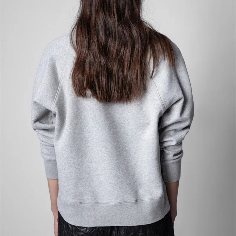 New Arrival Zadig Designer Sweatshirt Simle Print Sweatshirts Spring Autumn Winter Clothes Women Casual Vintage Sweatshirt Women
New Arrival Zadig Designer Sweatshirt Simle Print Sweatshirts Spring Autumn Winter Clothes Women Casual Vintage Sweatshirt Women