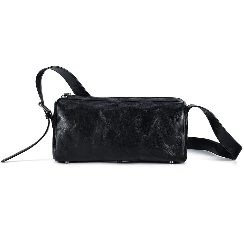 Genuine Leather Fashion Cylinder Crossbody Bags Casual Travel Shoulder Bag Cowhide Small Messenger Bag Handbag New 
Genuine Leather Fashion Cylinder Crossbody Bags Casual Travel Shoulder Bag Cowhide Small Messenger Bag Handbag New