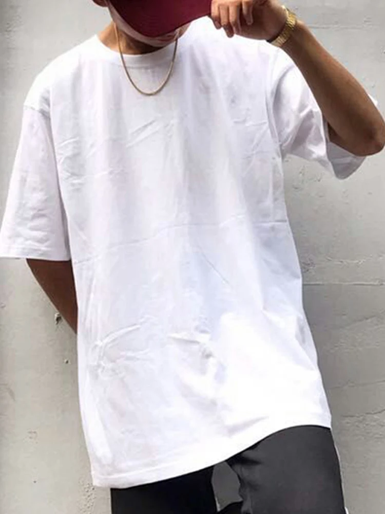 Oversizet T-shirt for men and women dance short-sleeved plus-size round collar male plain T-shirt hip-hop half sleeve cotton
Oversizet T-shirt for men and women dance short-sleeved plus-size round collar male plain T-shirt hip-hop half sleeve cotton