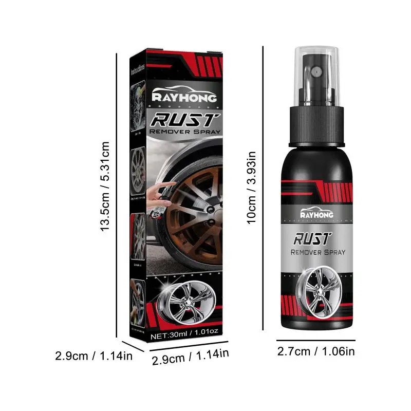 30ml Multi-Purpose Rust Remover Spray Metal Surface Chrome Paint Car Maintenance Iron Powder Cleaning Super Rust Remover
30ml Multi-Purpose Rust Remover Spray Metal Surface Chrome Paint Car Maintenance Iron Powder Cleaning Super Rust Remover
