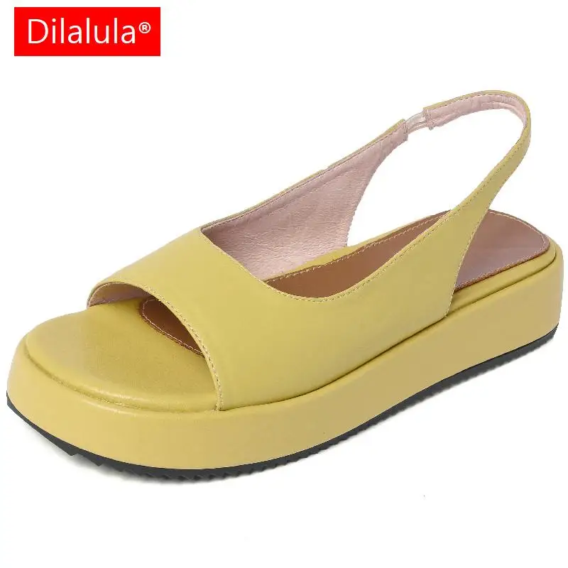 Женские сандалии на платформе Dilalula, натуральная кожа, открытый носок, плоская подошва, летняя повседневная рабочая обувь, лаконичная Мода
Женские сандалии на платформе Dilalula, натуральная кожа, открытый носок, плоская подошва, летняя повседневная рабочая обувь, лаконичная Мода